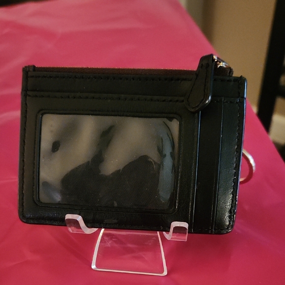 Coach Black and BroCoin Purse with Keychain and ID and CC Slots on back!  EUC!!! - Picture 4 of 6